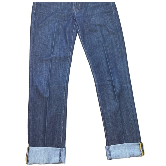 FIDELITY STEVIE Cut 3183 Viper Rinse Jeans With Pockets Dark Wash Blue Size 29 - Picture 6 of 13